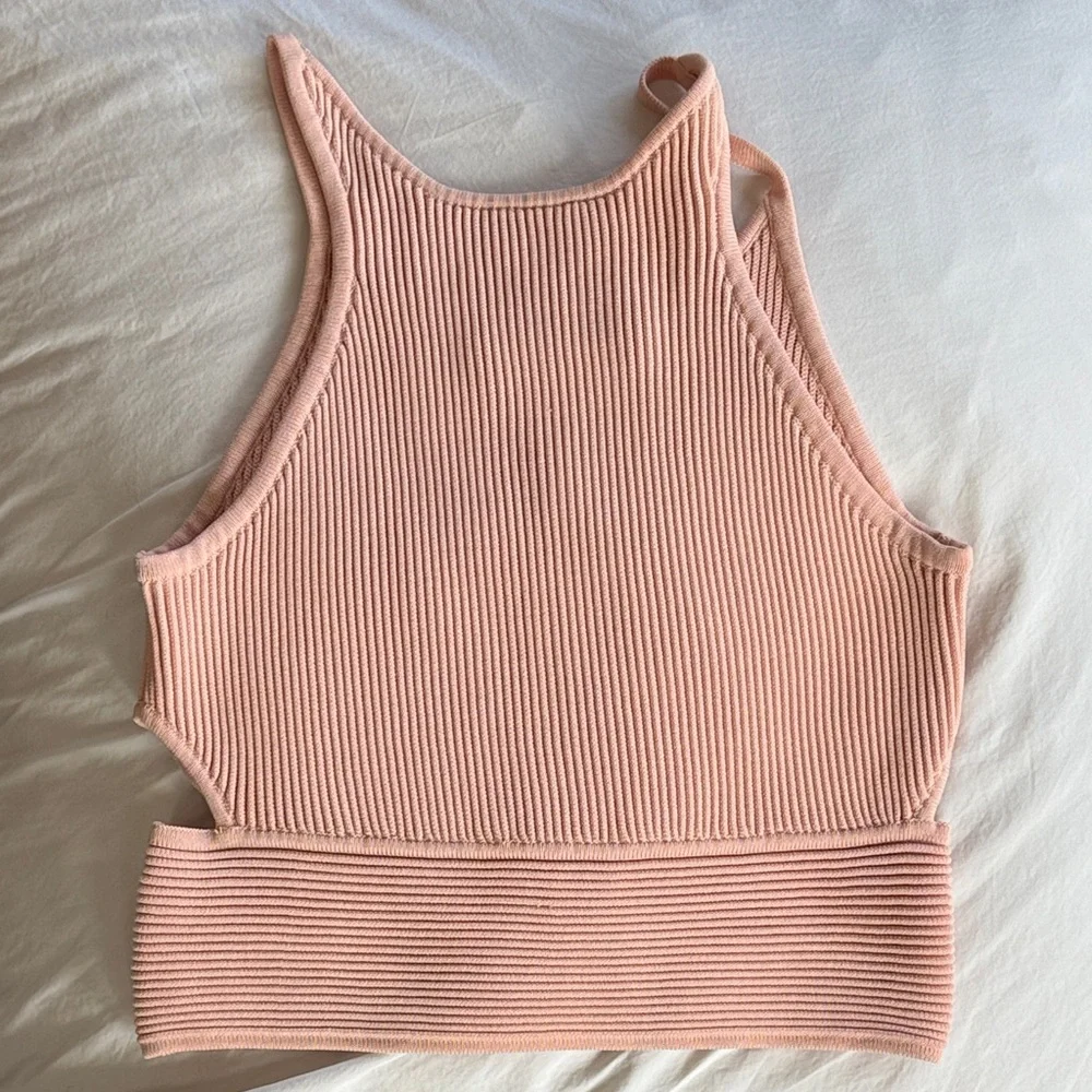 Jonathan Simkhai Blush Ribbed Tank Top - Picture 2 of 5